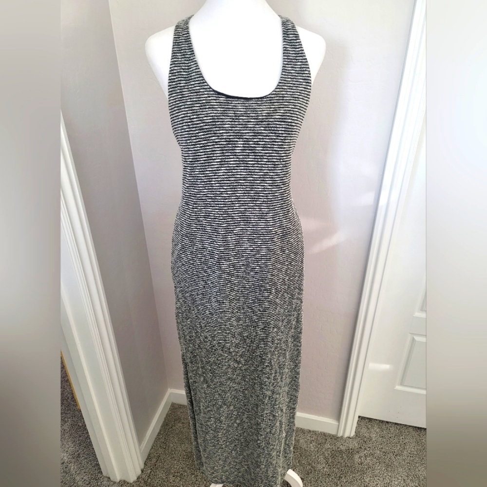 Banana Republic maxi dress in black and white